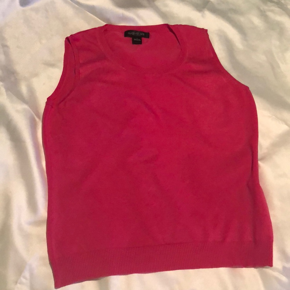 August silk sleeveless top